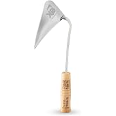 Fits All Hand Sizes: Youngju Homi &amp; Korean Garden Hand Plow Hoe - Korean Master Blacksmith Seok No Ki Crafted - Ideal for Easy Gardening, Weeding, Farming - Safety Cover Included. Authentic, Handmade