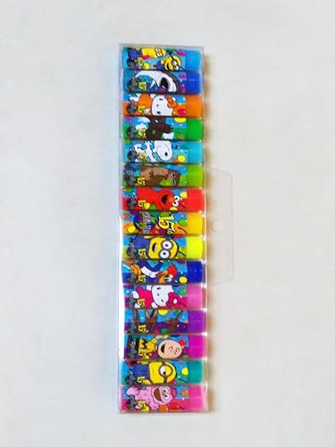 Amazon Co Jp ｕｓｊ限定15周年記念消しゴムセット 15本入り Snoopy ミニオン エルモ キティちゃん キャラクター消しゴム ホビー