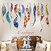 Wall Sticker, Mikey Store Classic Creative Dream Catcher Feather Art Decal Mural