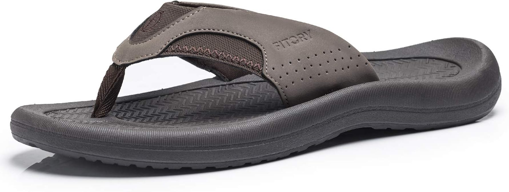 KRABOR Mens Flip Flops, Comfort Arch Support Sport Thong