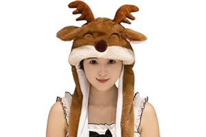 Animal Hat Ear Moving Jumping Hats Pop Up Ears Plush Cute Christmas Presents Party Cosplay