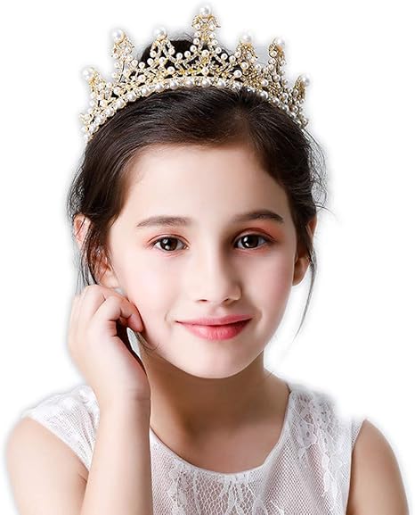 Amazon Co Jp 絶妙な ティアラキッズヘアピン小さな王冠女性の頭飾り王女の小さな女の子の誕生日クラウンクリスタルカード スタイリッシュ ホーム キッチン
