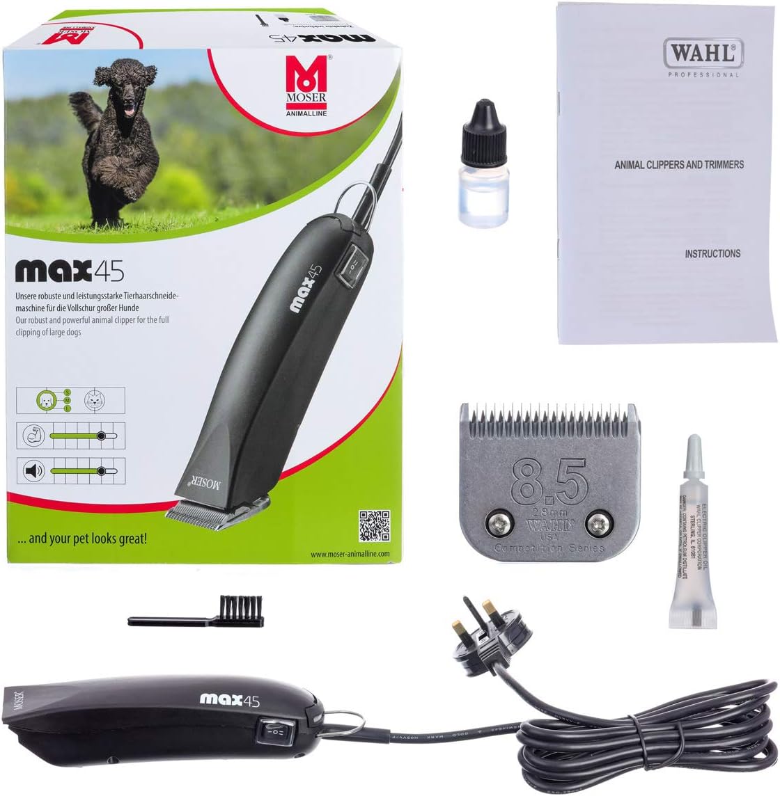 moser max 45 professional pet clippers