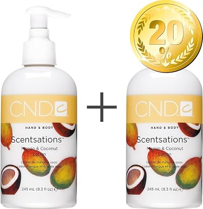 CND Scentsations Mango Coconut Hand Body Lotion 245ml Pack of 2 Hydrating