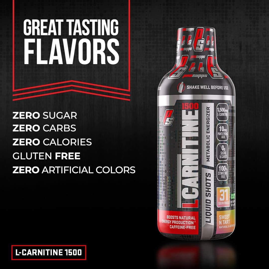 ProSupps L-Carnitine 1500 Liquid Fat Burner, Stimulant Free Metabolic Enhancer (Berry, 16 Fl. Oz): Health & Personal Care