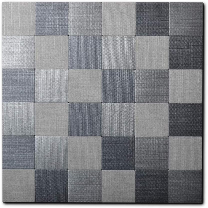 Yipscazo Peel and Stick Tile Backsplash, PVC Grace Damier Backsplash Tile for Kitchen Peel and Stick (12" X 12", 5 Sheet)