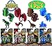 Hatch 'n Heroes Transforming Dinosaur Figures Tyrannosaurus (T-Rex), Triceratops, Pteranodon & Brachiosaurus Complete Gift Set Bundle - 4 Pack