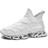 Poramea Mens Slip on Loafers Walking Tennis Shoes Laceless Running Blade Sneakers Mesh Trail Jogging Casual Athletic