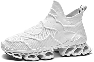 Poramea Mens Womens Slip on Loafers Walking Tennis Shoes Laceless Jogging Blade Sneakers Unisex Mesh Trail Running Casual Athletic