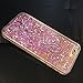CRAZY PANDA Case Compatible for iPhone 6 6S Case, 3D Creative Luxury Bling Glitter Sparkle Case Infused with Glitter and Stars Moving Quicksand (no Liquid Design) - Pink Diamonds