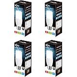 ドリスショップ LED電球 E26口金 T形 60W形相当 8W 昼白色 800lm 全方向 電球形蛍光灯EFD15代替推奨 断熱材施工器具対応 密閉形器具対応 4個入