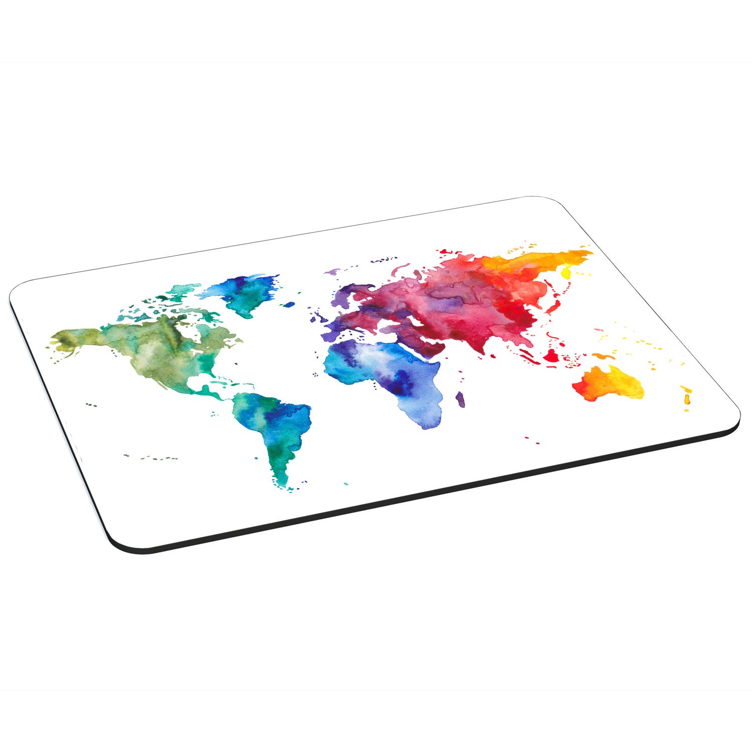 Pedea Gaming and Office Mouse Mat 350 x 260 mm with Stitched Edges and Non-Slip Base, Color World 35 x 26 cm