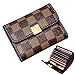 Auner Women's Small Rfid Credit Card Holder Case Wallet Cute Leather Coin Purse (Brown)
