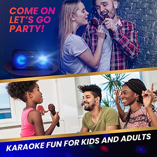 KaraoKing New 2020 Karaoke Machine for Adults and Kids 2 Wireless