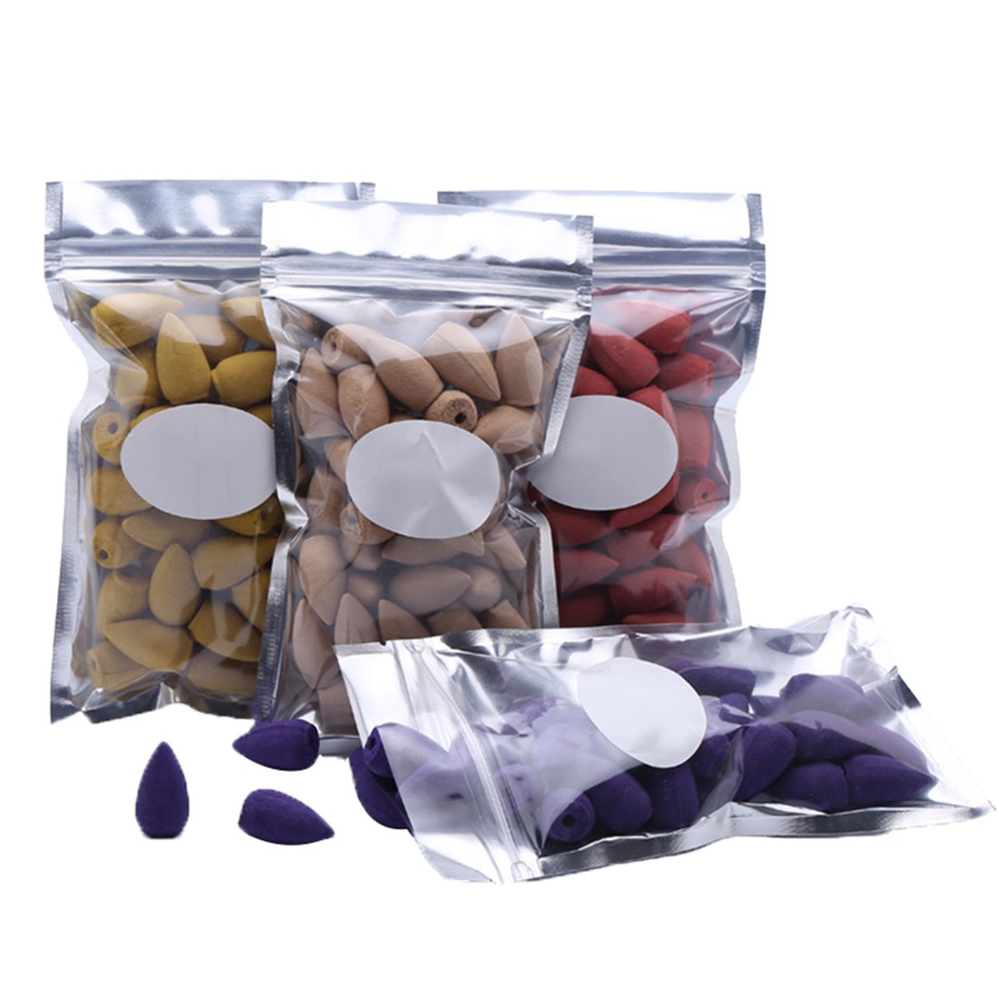 40PCs Backflow Incense Sticks Cones, Backflow Natural Smoke Pagoda Indoor Incense Cone Bullet Aromatherapy Rose Lavender Jasmine for Backflow Incense Burner Holder (Lavender Scent)