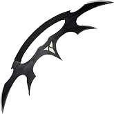 Bat'Leth Sword Stainless Steel Cosplay Prop Crescent Moonblade,Available in 47 Inch &amp; 27 Inch Sizes,Inspired by Klingon Kahless, Curved Double-Blade Design, Lightweight for Cosplay, Collection