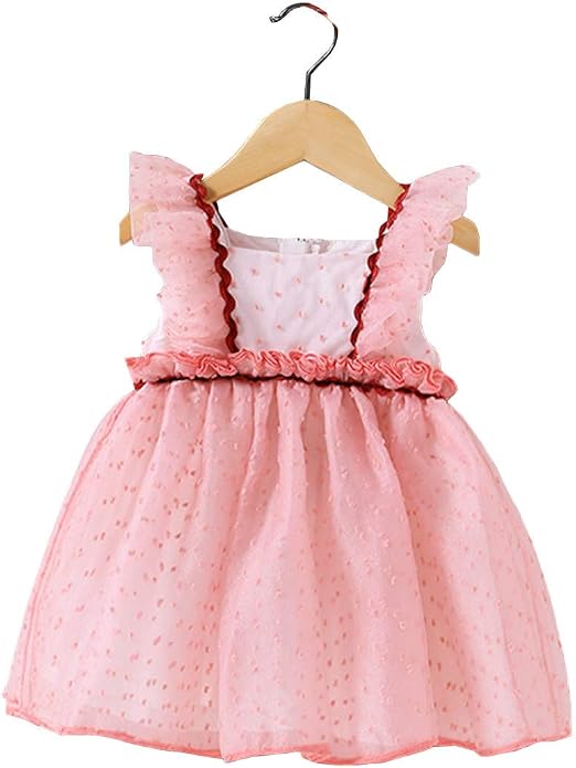 Amazon Jpバレンタインデー ガールズ ワンピース 夏服 ベビー服 プリンセスドレス チュールスカート プリーツスカート 子供服 キッズ 可愛い 甘い 通学 通園 ベビーワンピース 赤ちゃん フリル ワンピース チュニック 通販