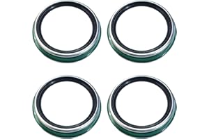 4 Pack of TORQUE Classic Wheel Seal Drive Axle (Replaces SKF 47697 47691 47692 & Stemco 393-0173) Replacement for Freightliner Kenworth Peterbilt Navistar Volvo semi Trucks (4 x TR47697)