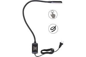 harmiey Sewing Machine Light,LED Work Light 30 LED with Touch Control with Lengthen Flexible Silone Coating Gooseneck for Sewing Machine, Drill Presses, Desks, Craft, Workbenches, Lathes Lamp
