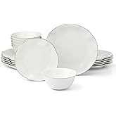 Lenox 899192 Blue Bay White 18-Piece Dinnerware Set, Service For 6