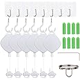 NexiGo [Pro Version] VR Cable Management System, Ceiling Hooks with Retractable Carabiner, Pulley System for PSVR2/Quest/Rift S/Valve Index/HTC Vive/Vive Pro/HP Reverb G2/ VR Accessories[6 Packs]
