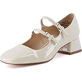 CUSHIONAIRE Women's Twiggy Mary Jane Dress Shoe +Memory Foam, Wide Widths Available
