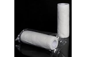 AUOCATTAIL Halloween Mummy Bandages Stretch Gauze Wrap Zombie Bandage Cosplay Costume Decoration Accessories for Party Photo 1 Roll