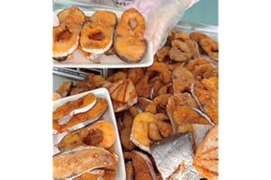 Vietnam Dried Pangasius kunyit Fish (Khô Cá Dứa Cat Khoanh Uop Xa Ot, 3 Nắng) 500g/Bag