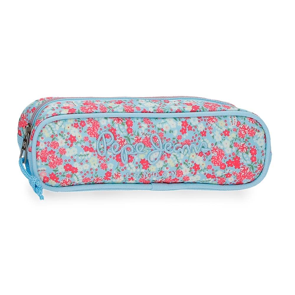 Pepe Jeans Aide Pencil Case Multicolor 22x7x3 cms Polyester