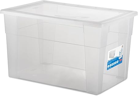 Stefanplast Visualbox Caja Rectangular, plástico, Blanca: Amazon.es: Hogar