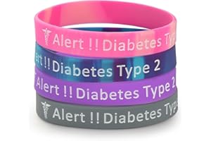 LuxglitterLin 5 Pack Sport Medical Alert ID Silicone Bracelet Rubber Medical Awareness Wristbands 7.5"