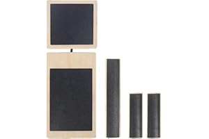 Single Foot Balance Board, Adjustable Ankle Strengthener Exerciser, Wood Non-Slip Wobble Board Leg Trainer, Stability Exercis