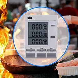 Brannan Digital Triple Kitchen Timer and Clock with