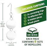 DE-BIRD De-Bird Reflective Disc Bird Repellent Deterrent Stainless Steel view 2