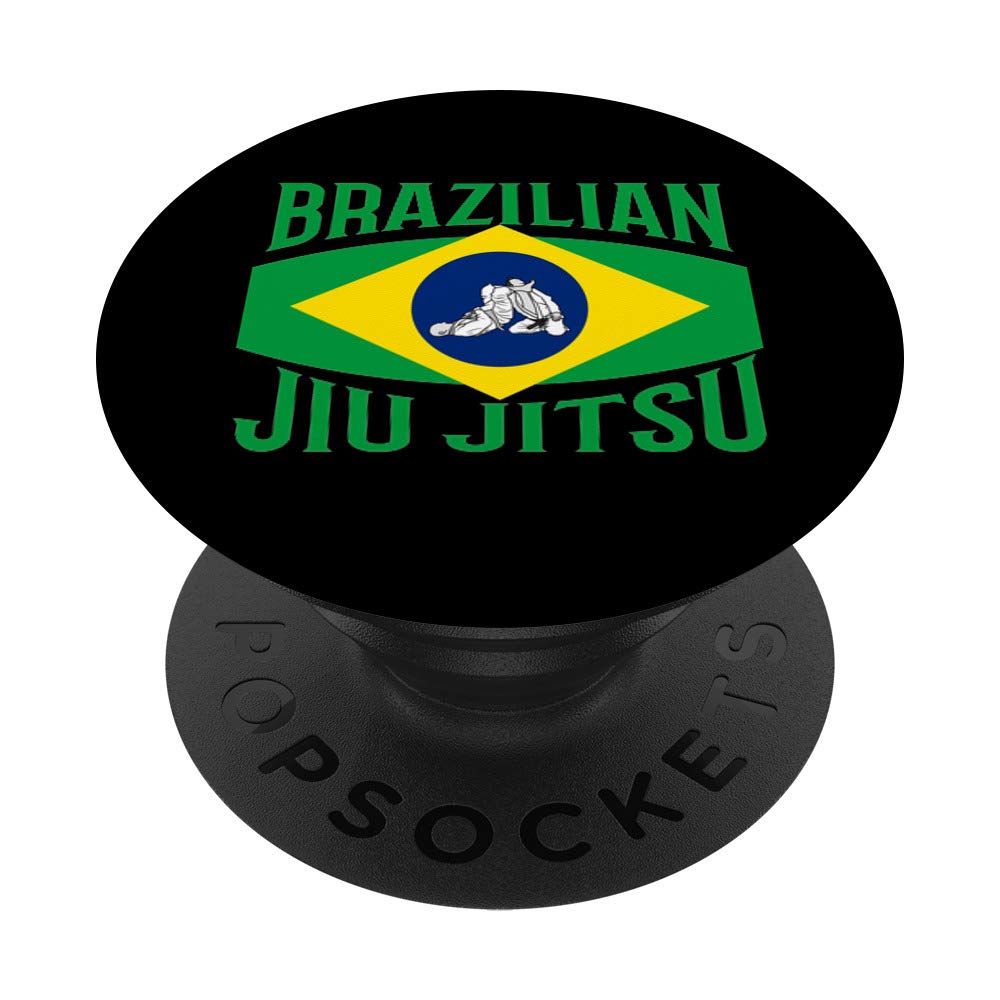 Brazilian Jiu Jitsu Flag Cool Combat BJJ MMA Fighter Gift PopSockets Grip and Stand for Phones and Tablets
