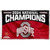 Ohio State Buckeyes College Football 2024 National Champions 3x5 Grommet Flag