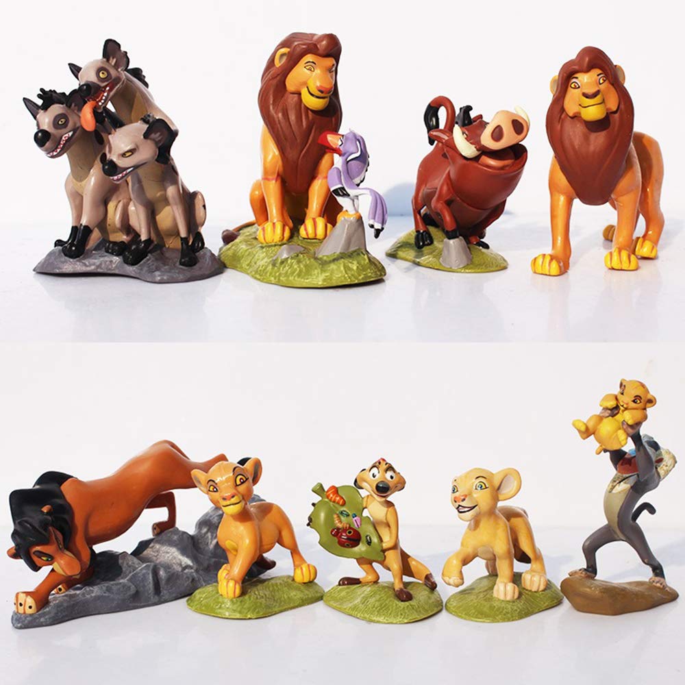 Set of 9 Lion King Figurines 5 to 9 cm Amazon.co.uk Toys