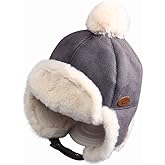 IIG Baby Boy Ushanka Earflap Winter Trooper Cap Unisex Kids Trapper Hat