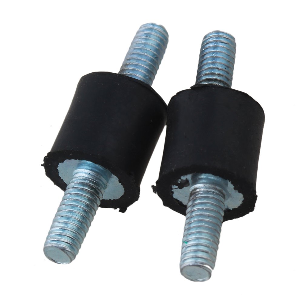 cnbtr 10 x 10 mm Negro + Plata anti-vibración silentblock de ...
