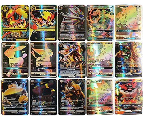 60 Card Pokemon Holo Flash 26 GX CARDS SM Sun Moon Solg