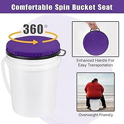Foxtune 360-Degree Swivel Bucket Seat, 5 Gallon