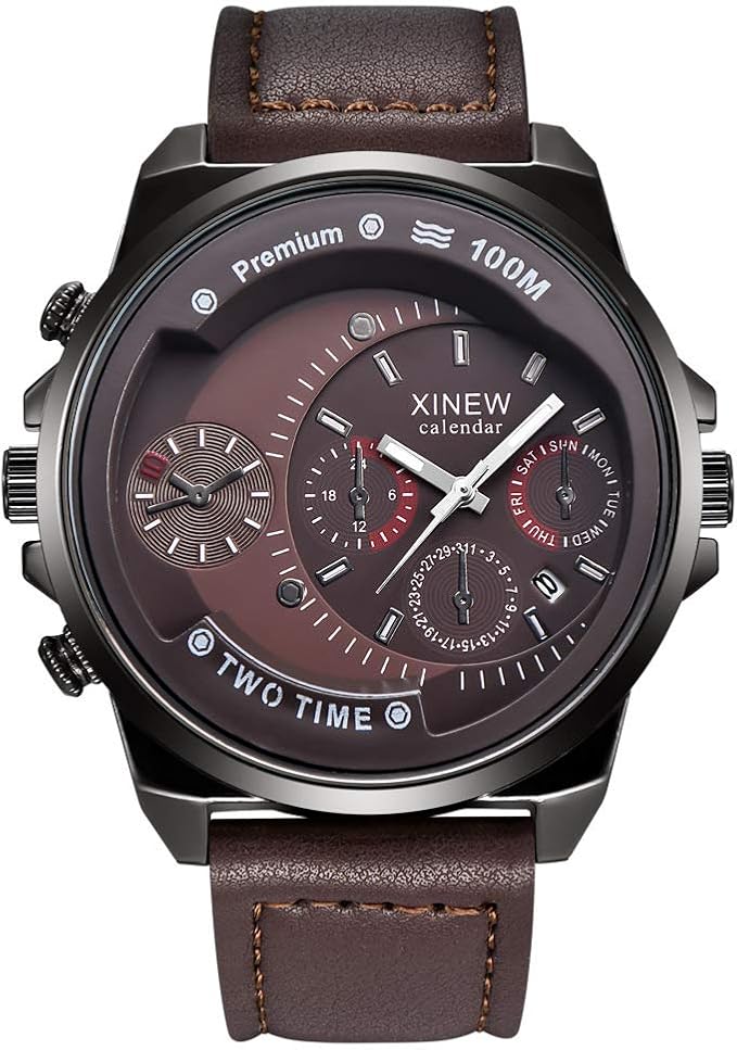 New Men's Watch Casual Belt Quartz Watch Men's Sports Gift Watch Men