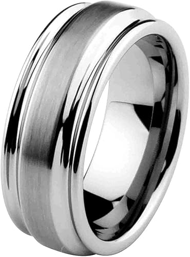 Size 8 to 12 Laser Engraving Service 6mm Carbon Fiber Inlay Tungsten Comfort-fit Wedding Band Ring