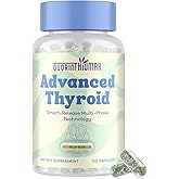 Thyroid Support Supplement for Women 120 Capsules - Smart-Release Micro-Beads with ThyroSynth™ & GutThyro™ - Advanced Thyroid Complex, Ashwagandha, Marine Collagen & 20B CFU Probiotics - 1 Bottle