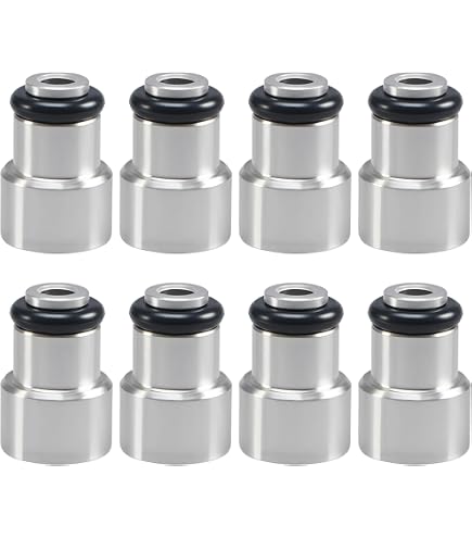 ICT Billet Fuel Injector Spacer Set - 8pc LS1 To LS3/LSA/LS9/LS7 ...