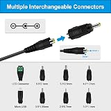 Etopgo Universal Power Adapter 12W 3-12V 1A with 8 Tips, DC Plug 5.5x2.1mm view 3