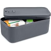 Medication Lock Box with Combination Lock, Keyless Small Box for Fridge Pills Phone Medicine - Home Office Travel Dorm