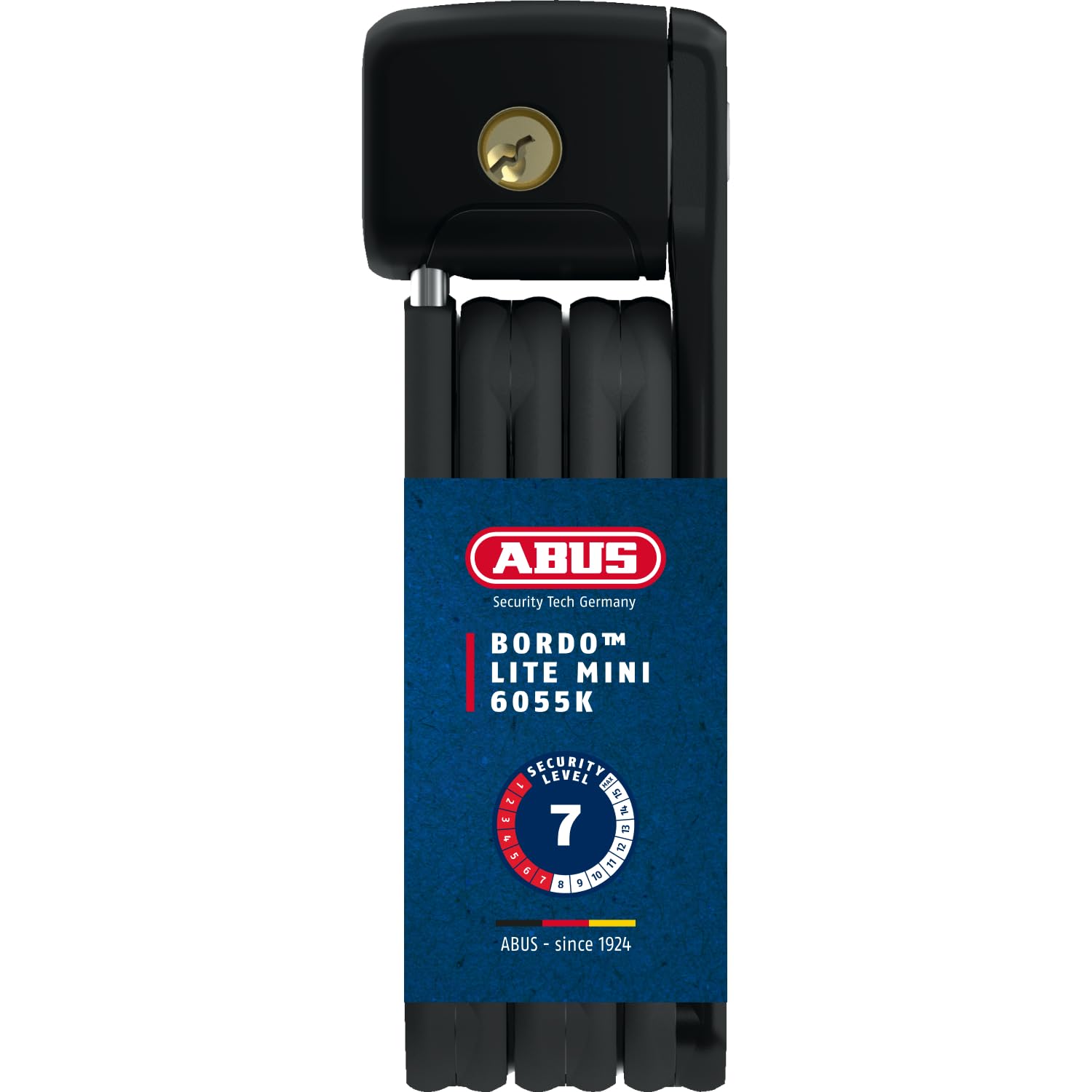 ABUS Bordo Lite 6055K SH folding lock with bracket - Extra-light bike lock made from special steel - security level 7