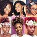 Leeven 3 Pcs Wand Curly Braids 8 Inch Natural Black Jamaican Bounce African Collection Crochet Braiding Twist Hair 20 Strands 1B