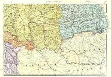 Amazon De Osterreich Ungarn Se Rumanien Ungarn Serbien Transylvania Bacon 15 Karte Kroatien